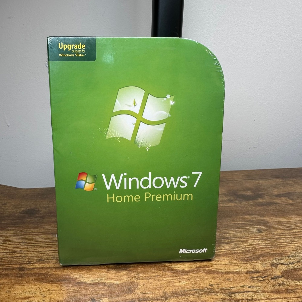 Microsoft Windows 7 Home Premium Upgrade Retail Box Sealed 32/64-bit GFC-00020